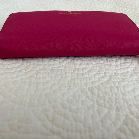 Kate Spade Hot Pink Saffiano Leather Wallet - Picture 8 of 12